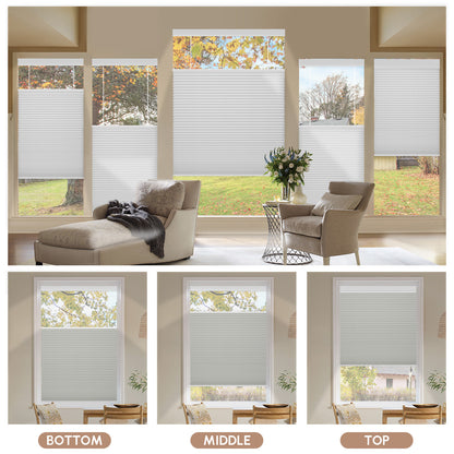 Kincmo Motorized Light Filtering Top Down Bottom Up Cellular Shades