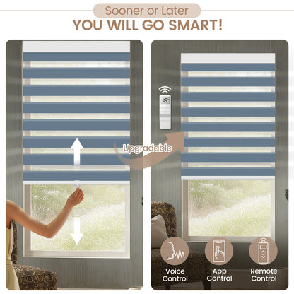 Kincmo Cordless Zebra Shades 95% Blackout - Gabriel