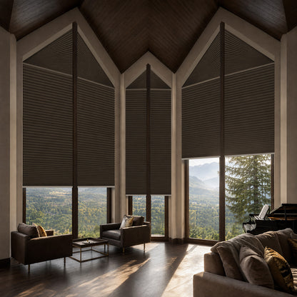 Kincmo Motorized Trapezoid Cellular Shades