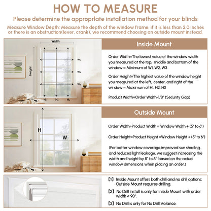 Kincmo No Drill Shades, Motorized 100% Blackout - Dreamy