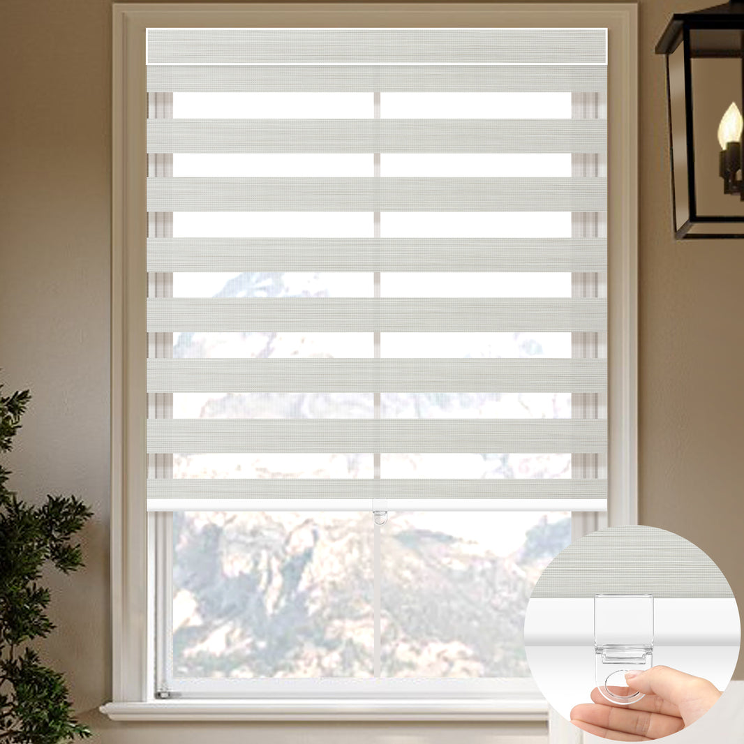 Kincmo Cordless Zebra Shades 90% Blackout - Flow