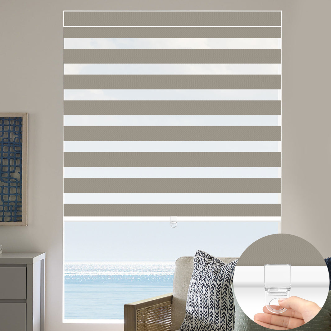 Kincmo Cordless Zebra Shades 95% Blackout - Gabriel