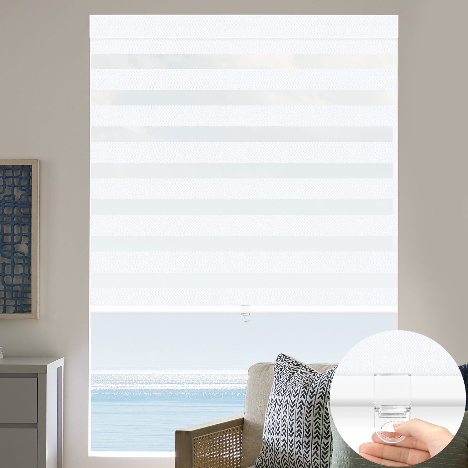 Zebra Cordless Shades for Window, Flexible Light Control | Kincmo