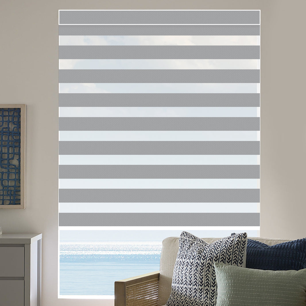 Kincmo Motorized Zebra Shades 95% Blackout - Gabriel