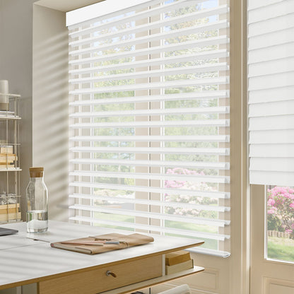 Kincmo Motorized Light Filtering Sheer Shades 75% Blackout - Soft