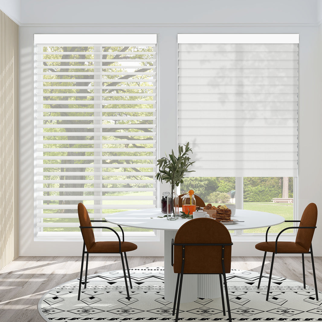 Kincmo Motorized Light Filtering Sheer Shades 70% Blackout - Voile