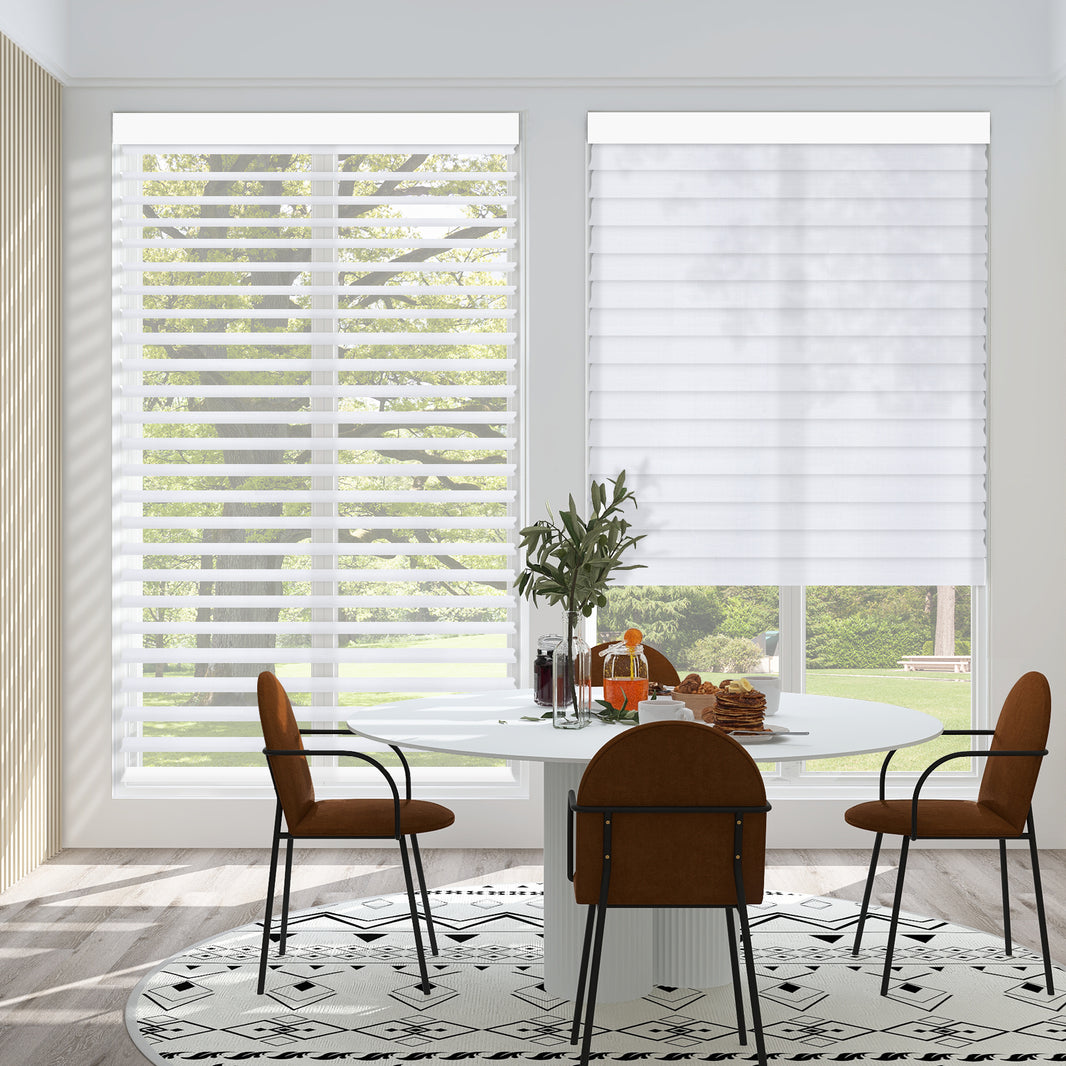 Kincmo Motorized Room Darkening Sheer Shades 90% Blackout - Muse