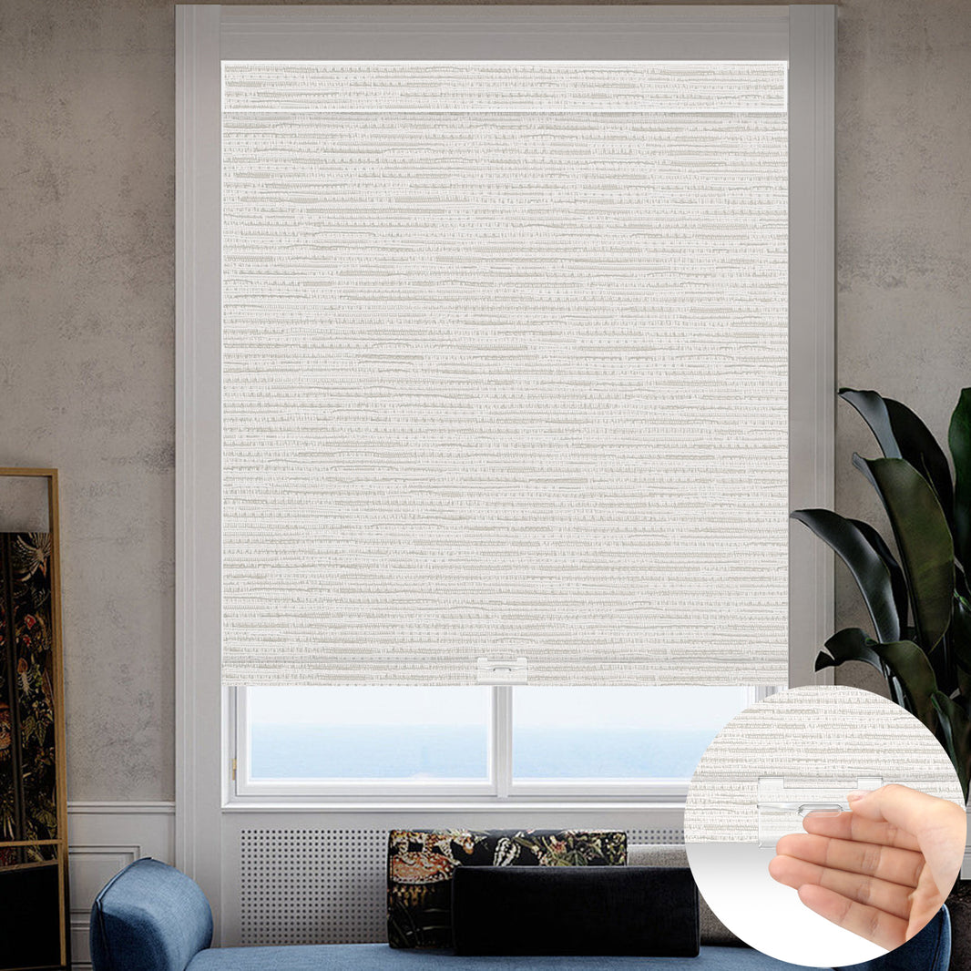 Kincmo Cordless 100% Blackout Roller Shades - Aqua Waves