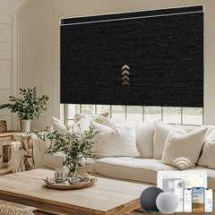 Kincmo Motorized Roller Shades 100% Blackout - Aqua Waves