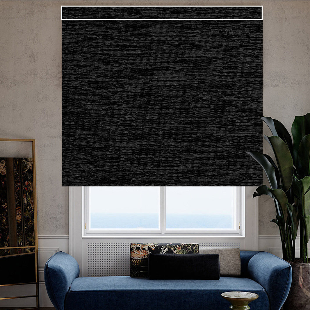 Kincmo Motorized Roller Shades 100% Blackout - Aqua Waves