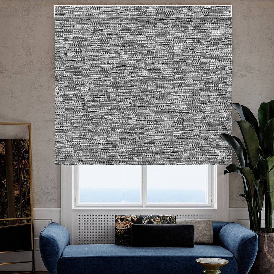 Kincmo Motorized Roller Shades 100% Blackout - Aqua Waves