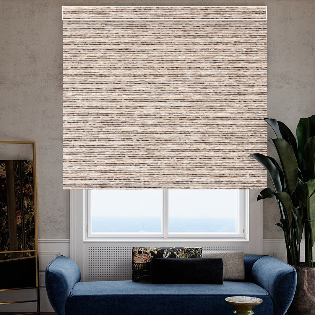 Kincmo Motorized Roller Shades 100% Blackout - Aqua Waves