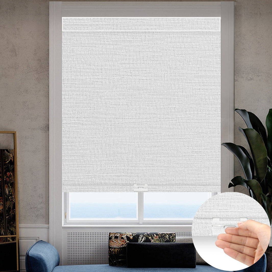 Kincmo Cordless 100% Blackout Roller Shades - Aqua Waves