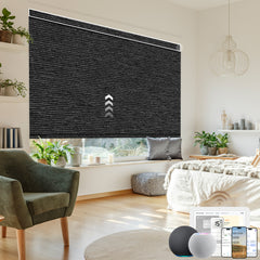 Kincmo Motorized Roller Shades 100% Blackout - Atlantic