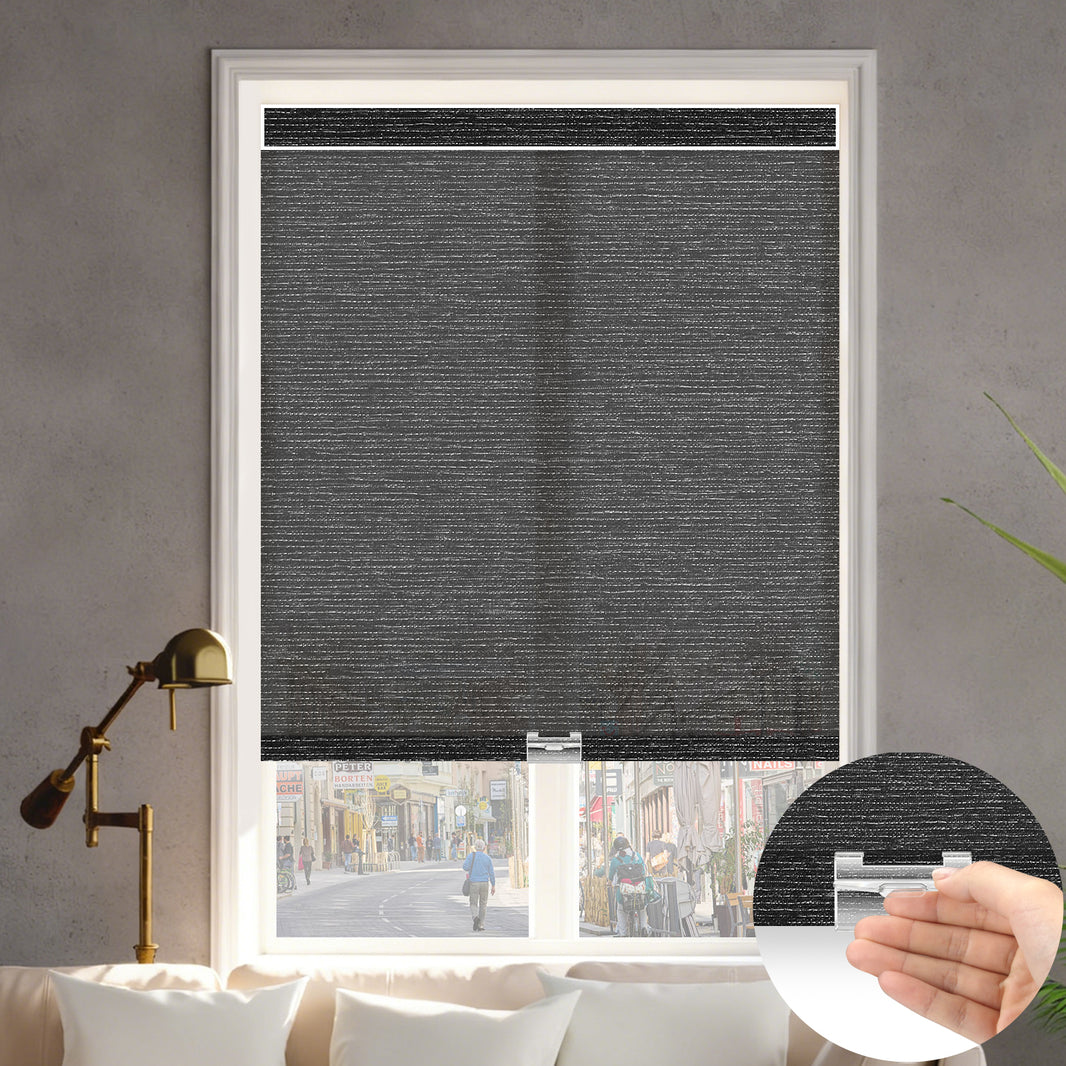 Kincmo Cordless Light Filtering Roller Shades 60% Blackout - Atlantic