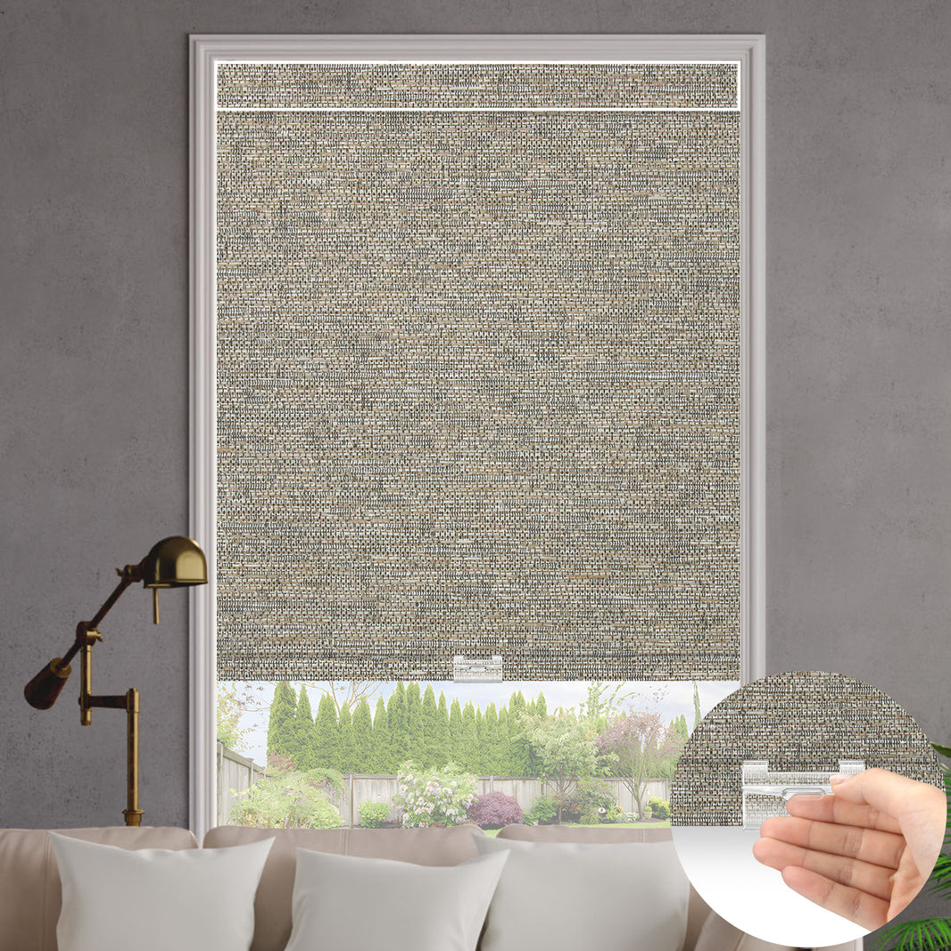 Kincmo Cordless 100% Blackout Roller Shades - Atlantic