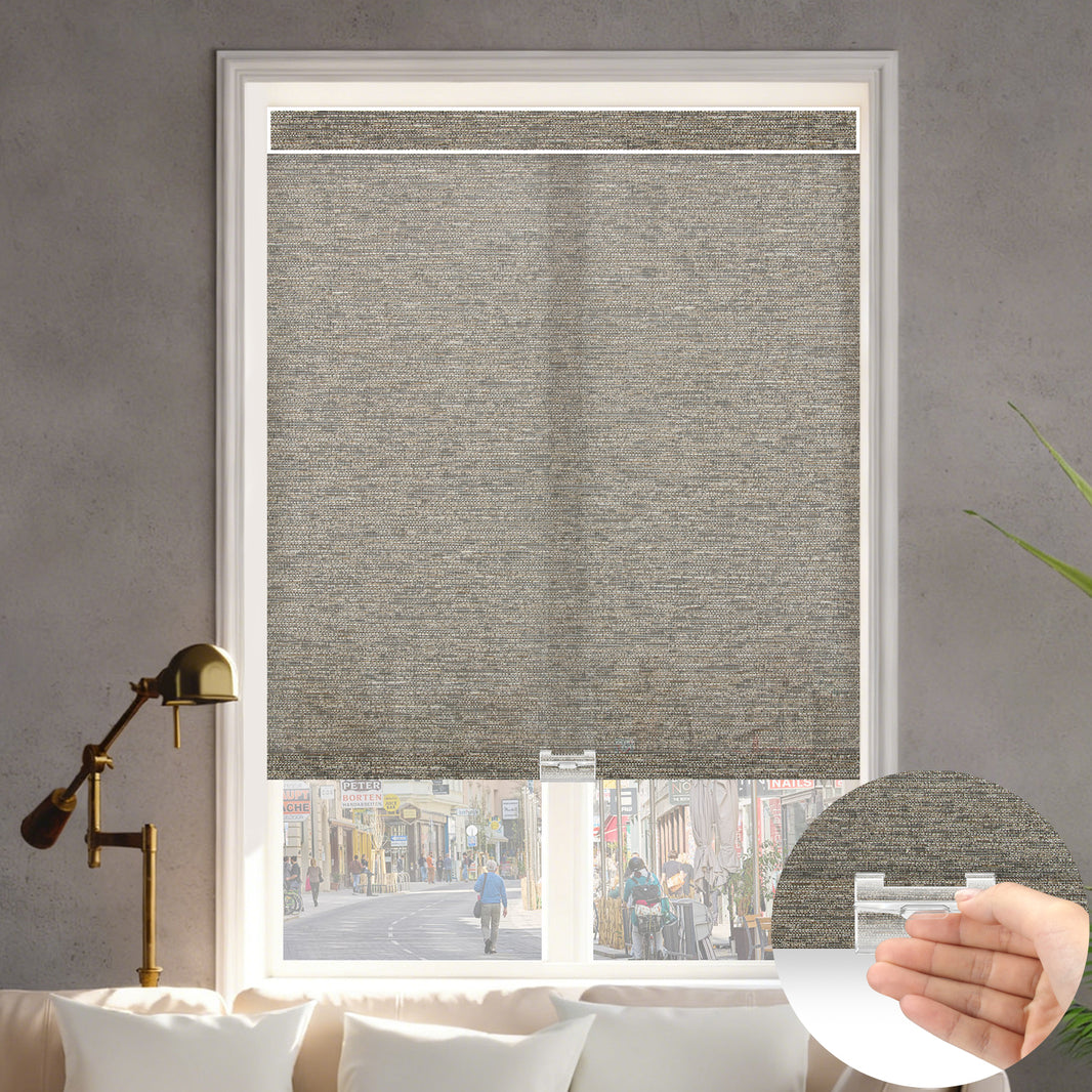 Kincmo Cordless Light Filtering Roller Shades 60% Blackout - Atlantic