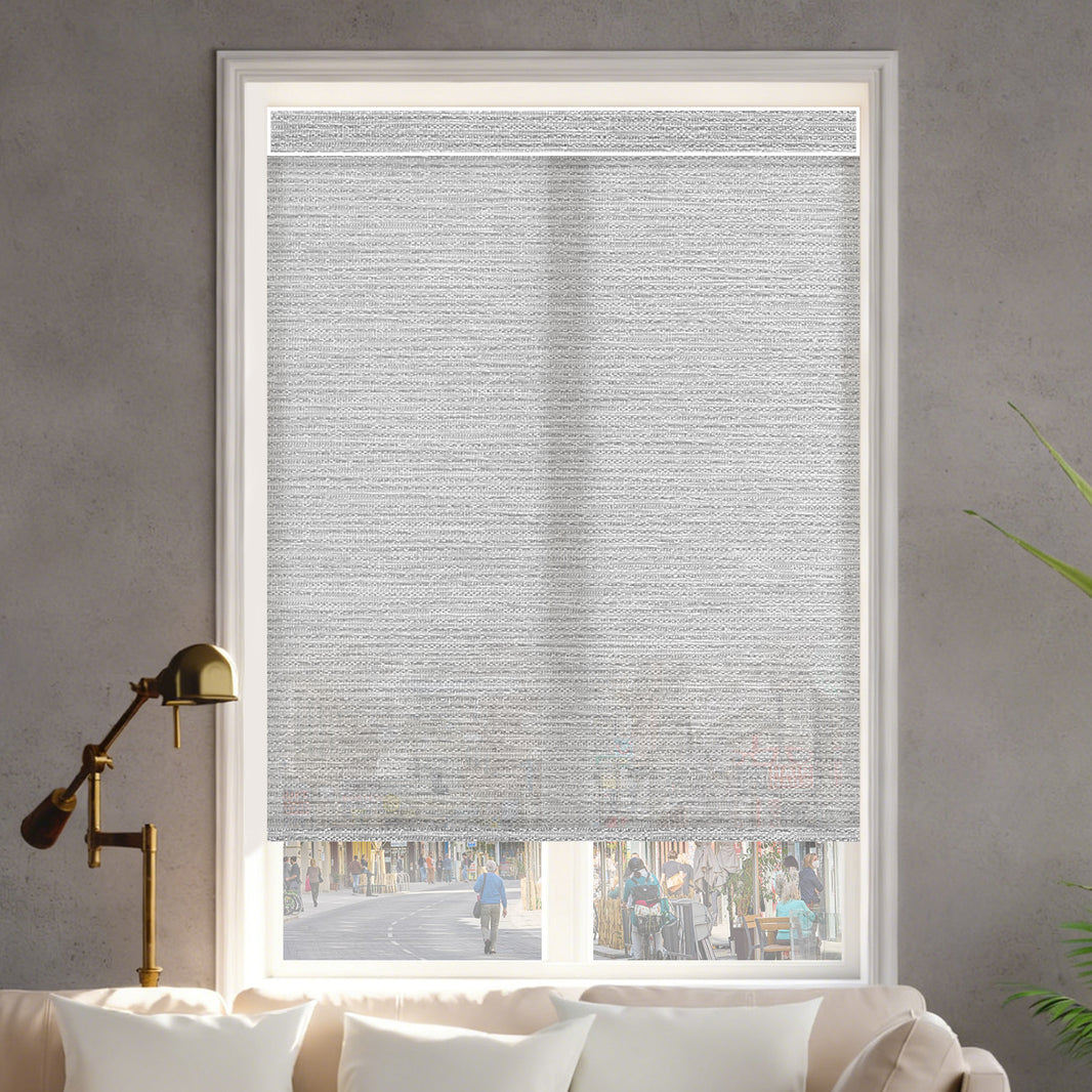 motorized light filtering roller shades 60% blackout - atlantic