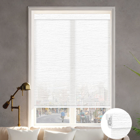 motorized 60% blackout light filtering no drill blinds