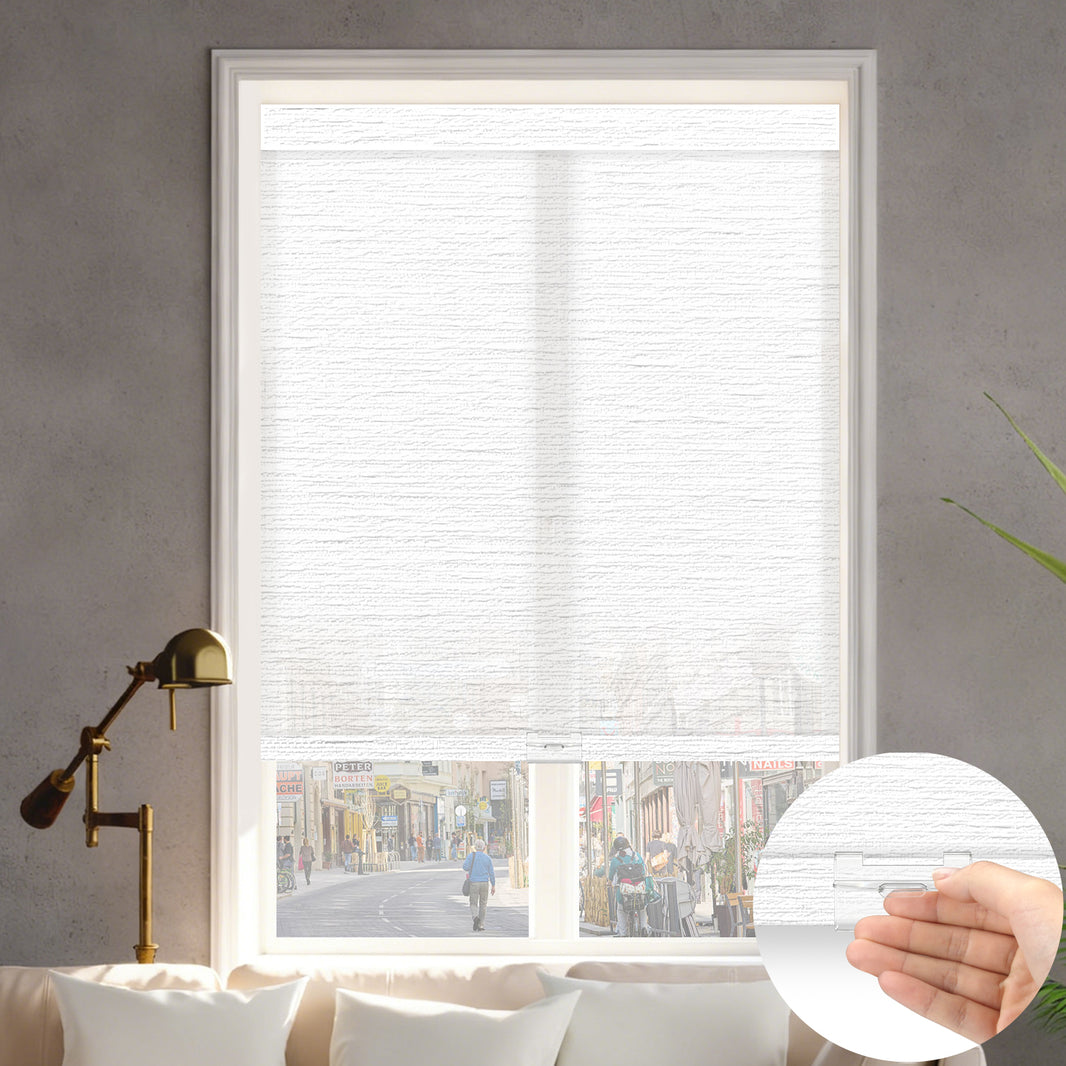 Kincmo Cordless Light Filtering Roller Shades 60% Blackout - Atlantic