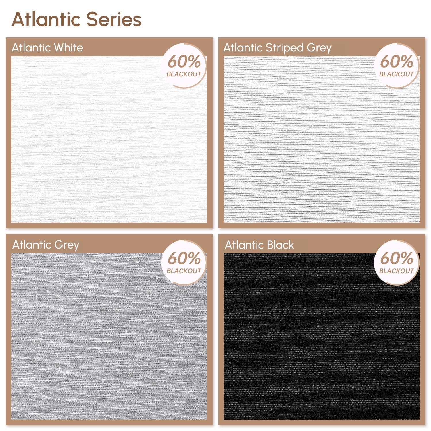 Kincmo Light Filtering Roller Fabric Swatches