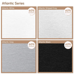 Kincmo 100% Blackout & Light Filtering Roller Fabric Swatches