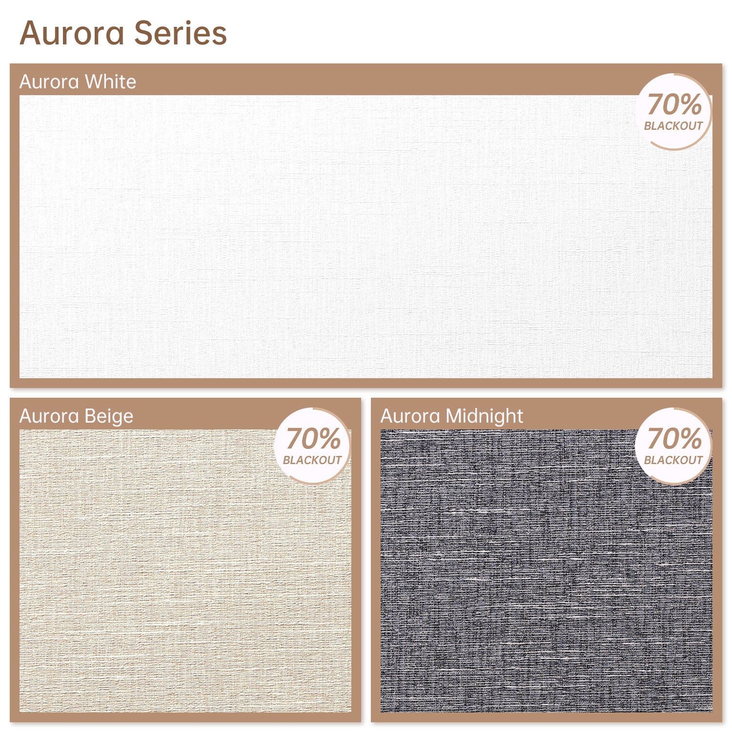 Kincmo Light Filtering Roller Fabric Swatches