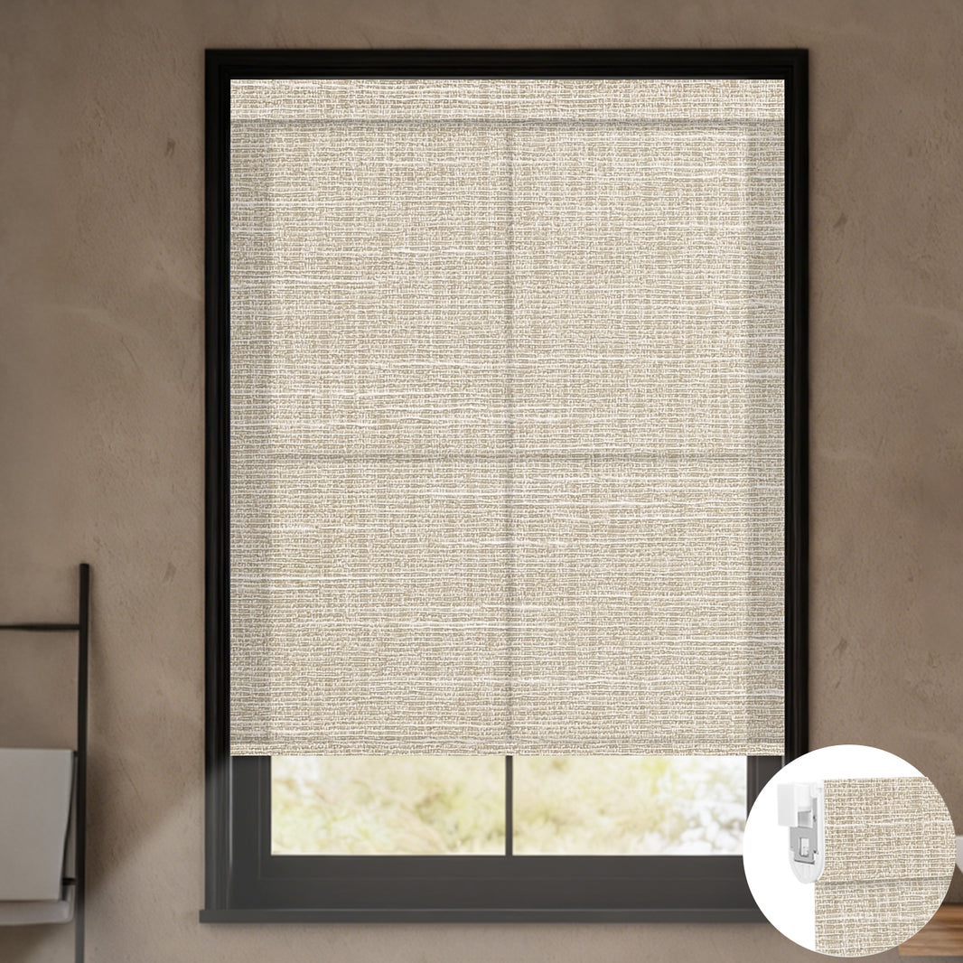 motorized 70% blackout light filtering no drill blinds