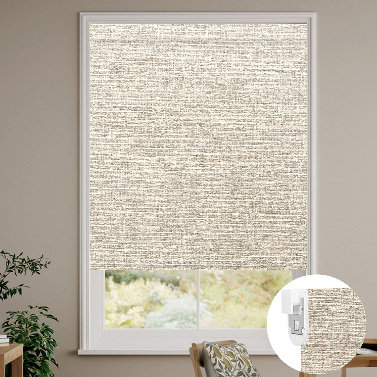 no drill motorized window shades with 100% blackout feature