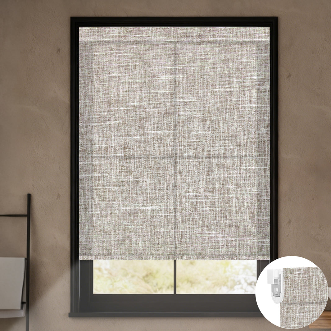 Kincmo No Drill Shades, Motorized 70% Blackout Light Filtering - Aurora