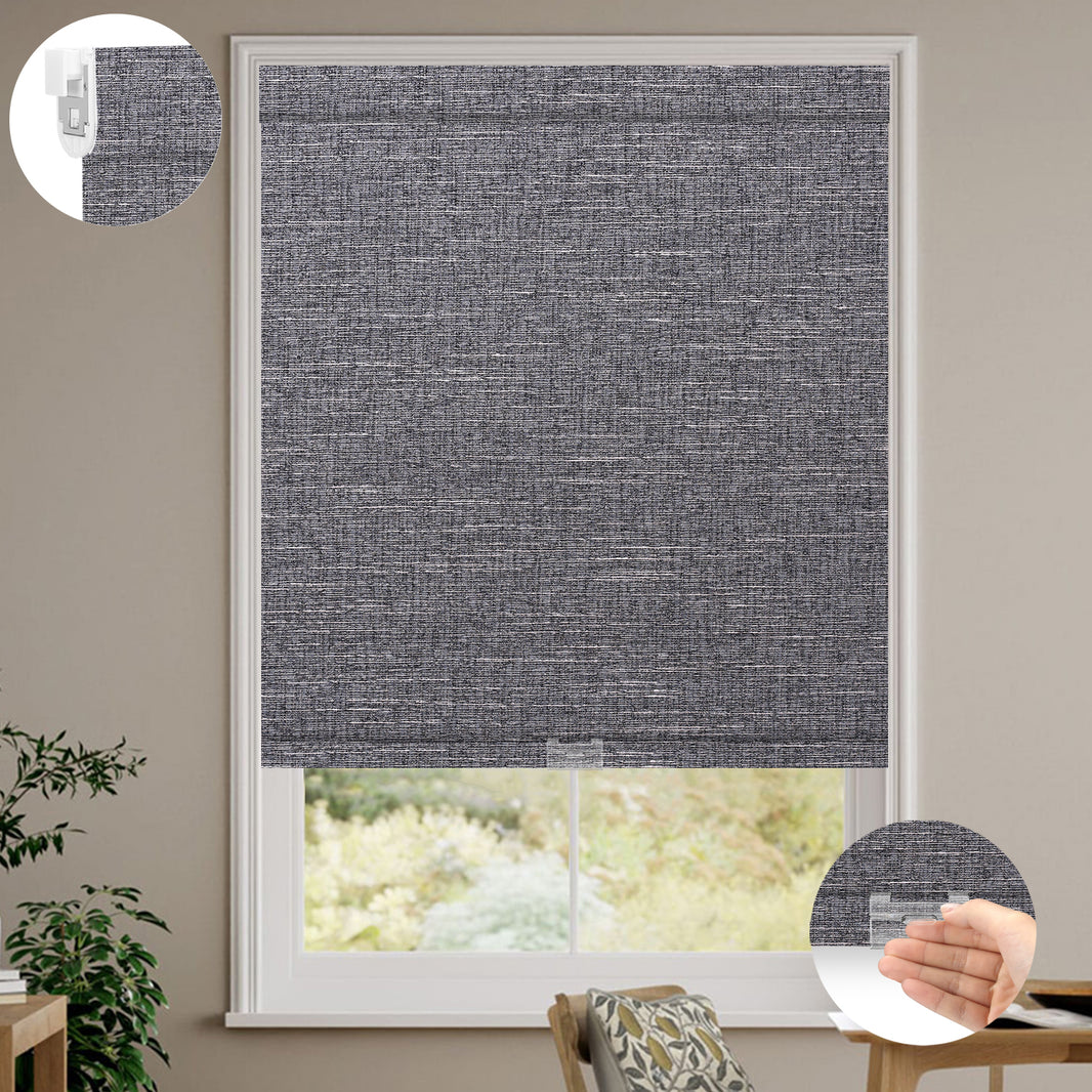 Kincmo No Drill Cordless Roller Shades 100% Blackout - Aurora