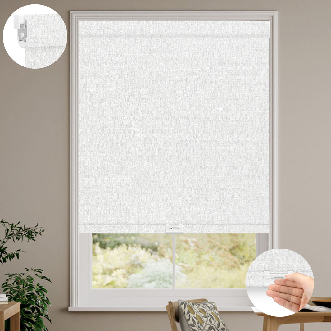 Kincmo No Drill Cordless Roller Shades 100% Blackout - Aurora