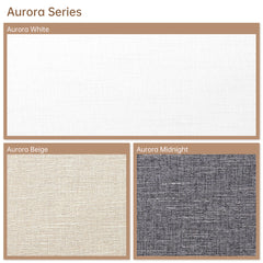 Kincmo No Drill Motorized Roller Shades 100% Blackout - Aurora