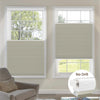 Kincmo No Drill Top Down Bottom Up Cellular Shades, Motorized 100% Blackout