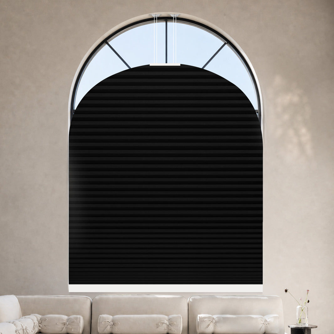 Kincmo Motorized Elongated Arched Cellular Shades