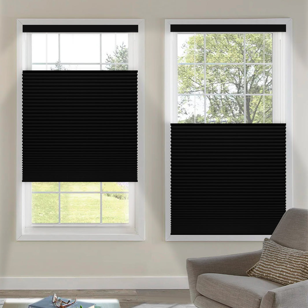 Kincmo Motorized 100% Blackout Top Down Bottom Up Cellular Shades