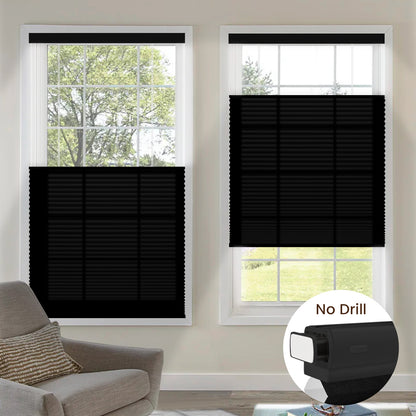 Kincmo No Drill Top Down Bottom Up Cellular Shades, Motorized Light Filtering
