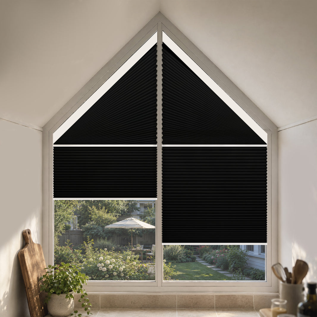 Kincmo Motorized Trapezoid Cellular Shades