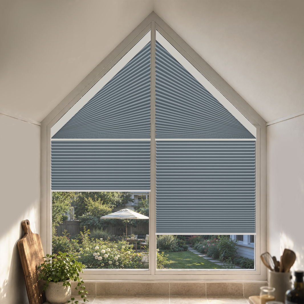 Kincmo Motorized Trapezoid Cellular Shades