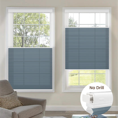Kincmo No Drill Top Down Bottom Up Cellular Shades, Motorized Light Filtering