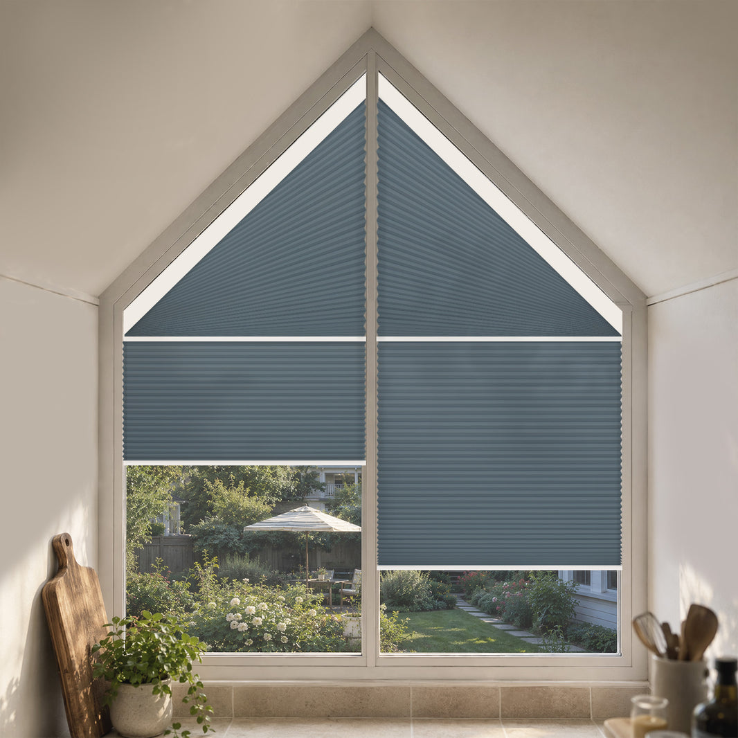 Kincmo Motorized Trapezoid Cellular Shades