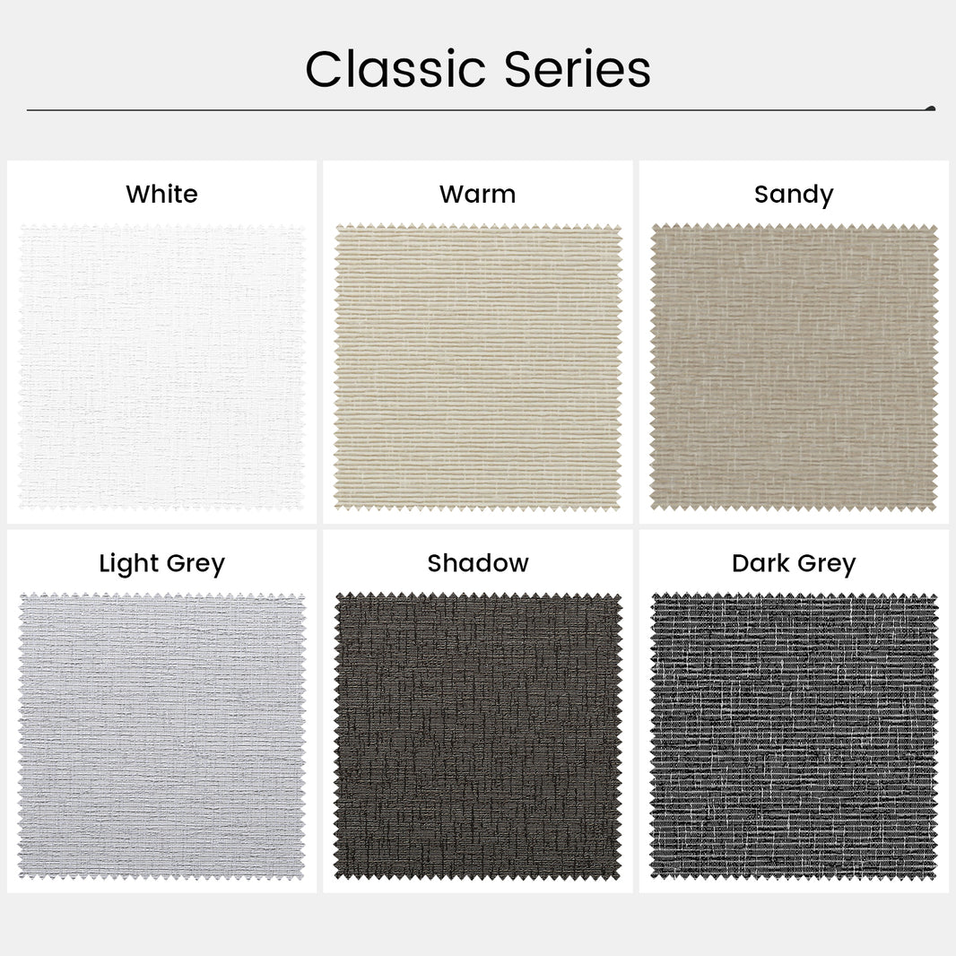 Kincmo 100% Blackout & Light Filtering Roller Fabric Swatches