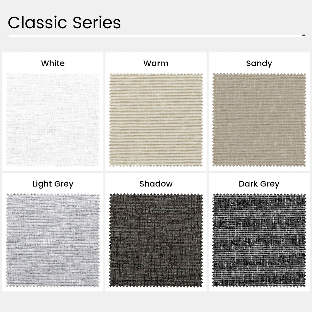 Kincmo 100% Blackout & Light Filtering Roller Fabric Swatches