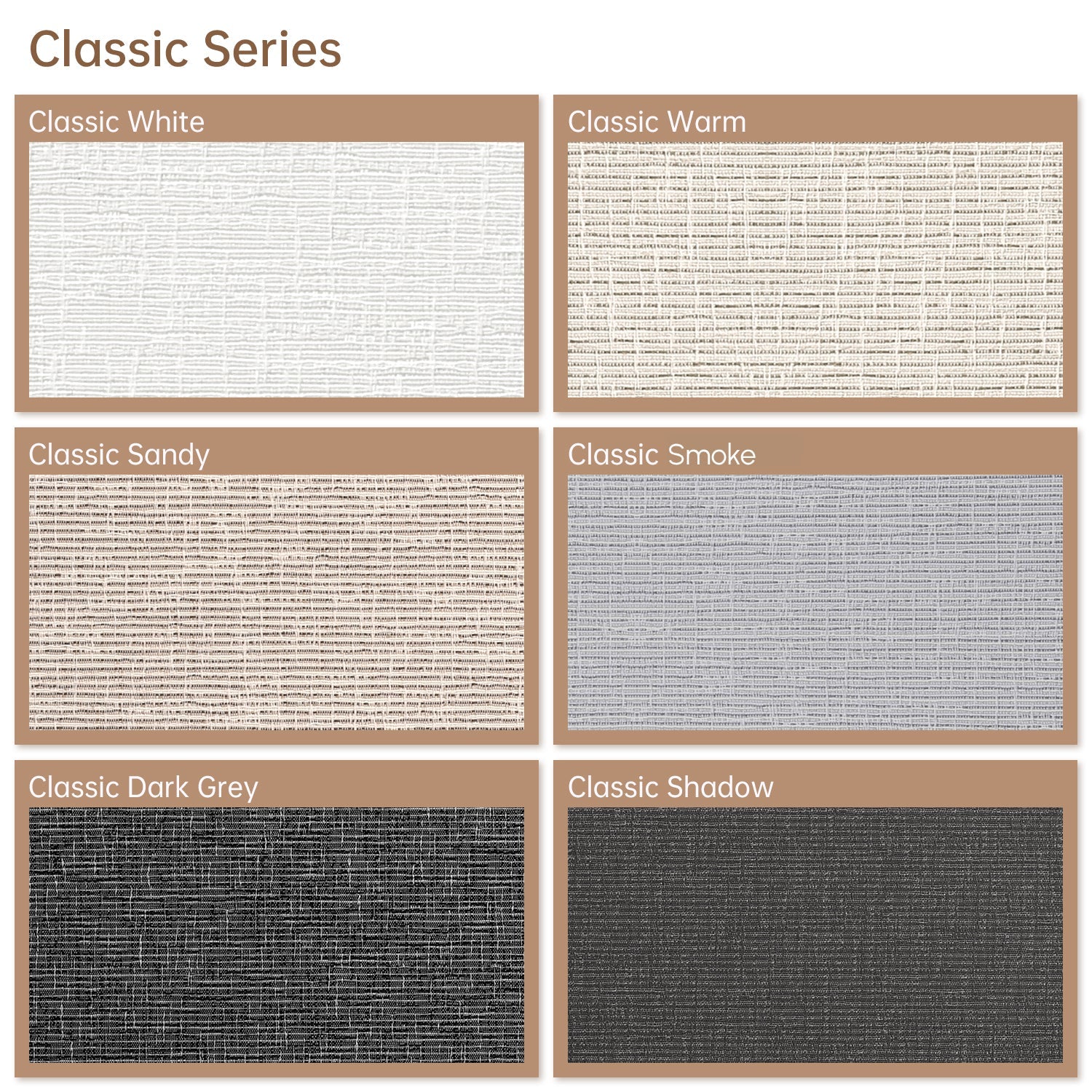 Kincmo 100% Blackout Roller Fabric Swatches