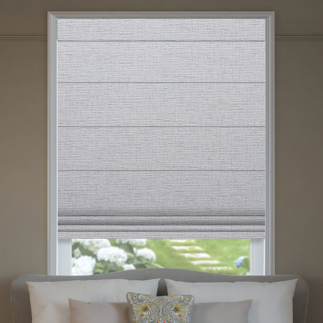Kincmo Motorized Roman Shades 100% Blackout - Classic