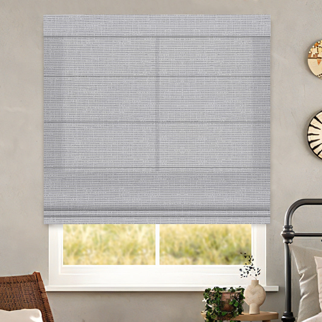 Kincmo Motorized Light Filtering Roman Shades 75%/85% Blackout - Classic