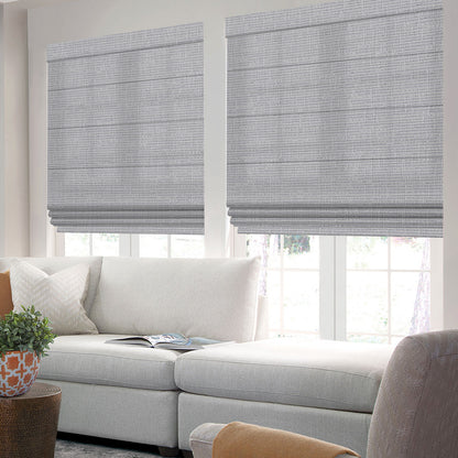 Kincmo Motorized Light Filtering Roman Shades 75%/85% Blackout - Classic