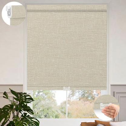 Kincmo No Drill Cordless Roller Shades 100% Blackout - Classic