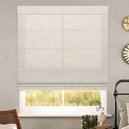Kincmo Motorized Light Filtering Roman Shades 75%/85% Blackout - Classic