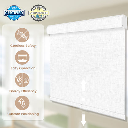 Kincmo Cordless Roller Shades 100% Blackout - Classic